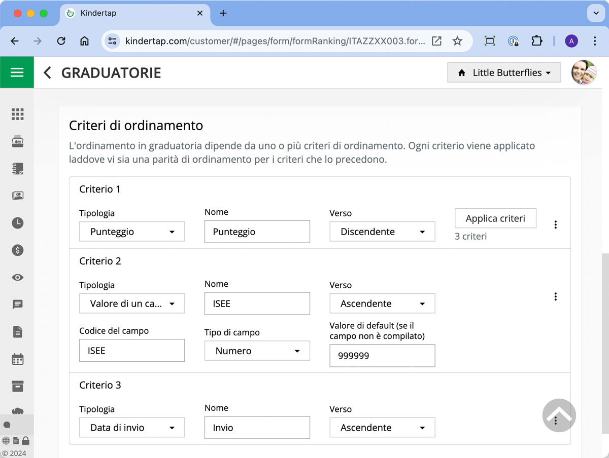 Manage admission rankings automatically, with scores and access priorities